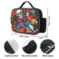 Skull gothic Detachable Leather Lunch Bag