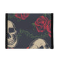 Rose skull floral skeleton Folding Pocket Type Lunch Bag