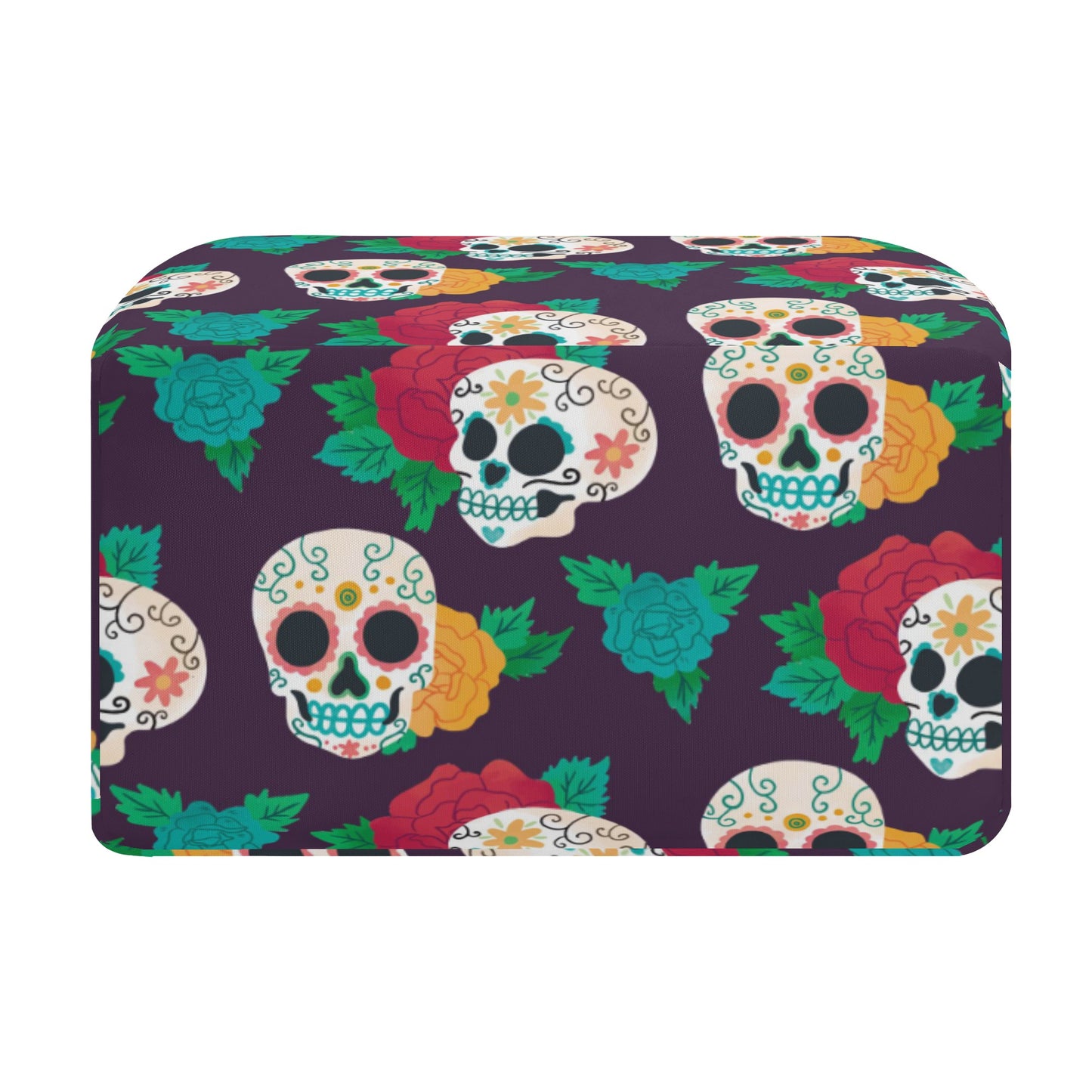 Rose Calaveras sugar skull Portable Tote Lunch Bag