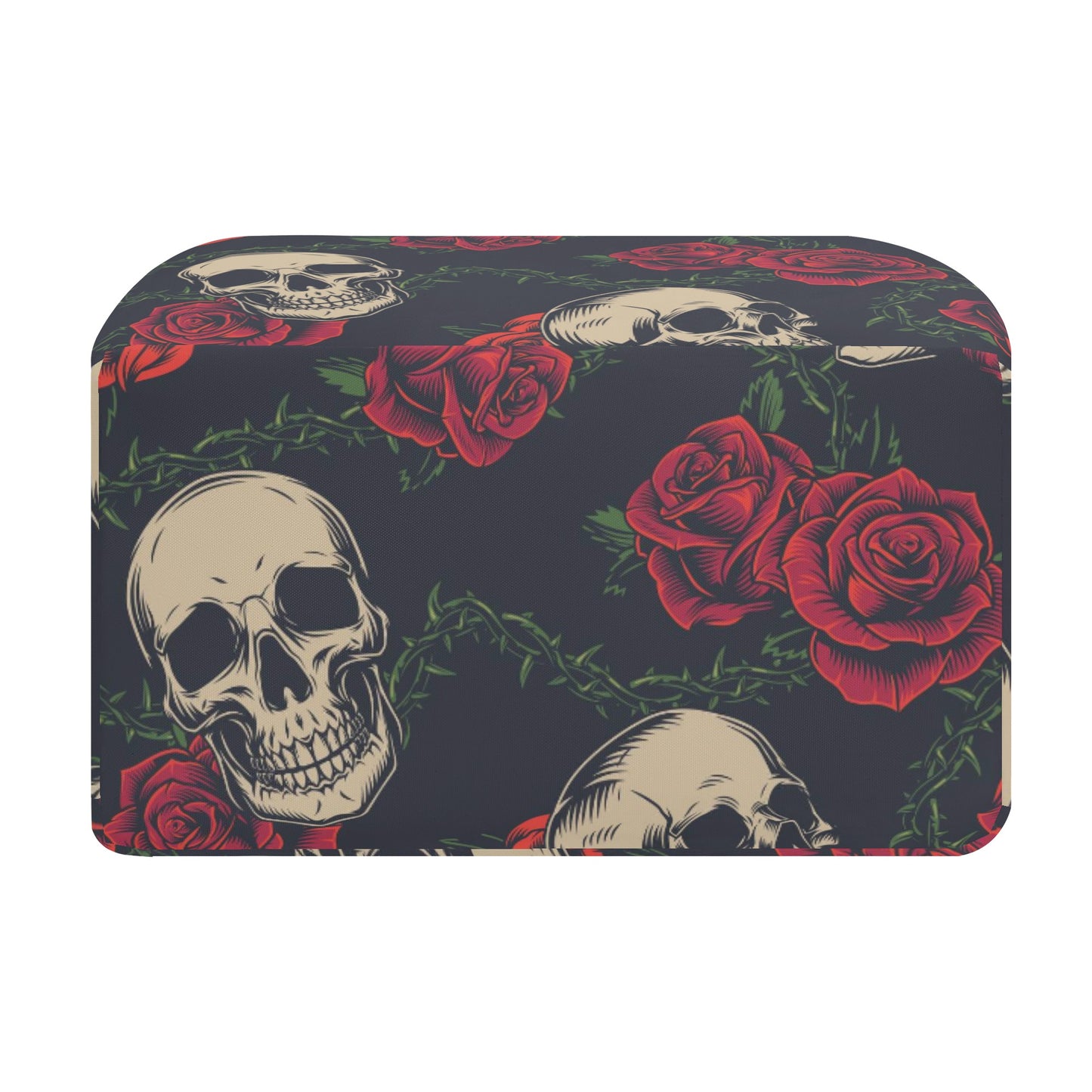 Rose skull Halloween skeleton Portable Tote Lunch Bag
