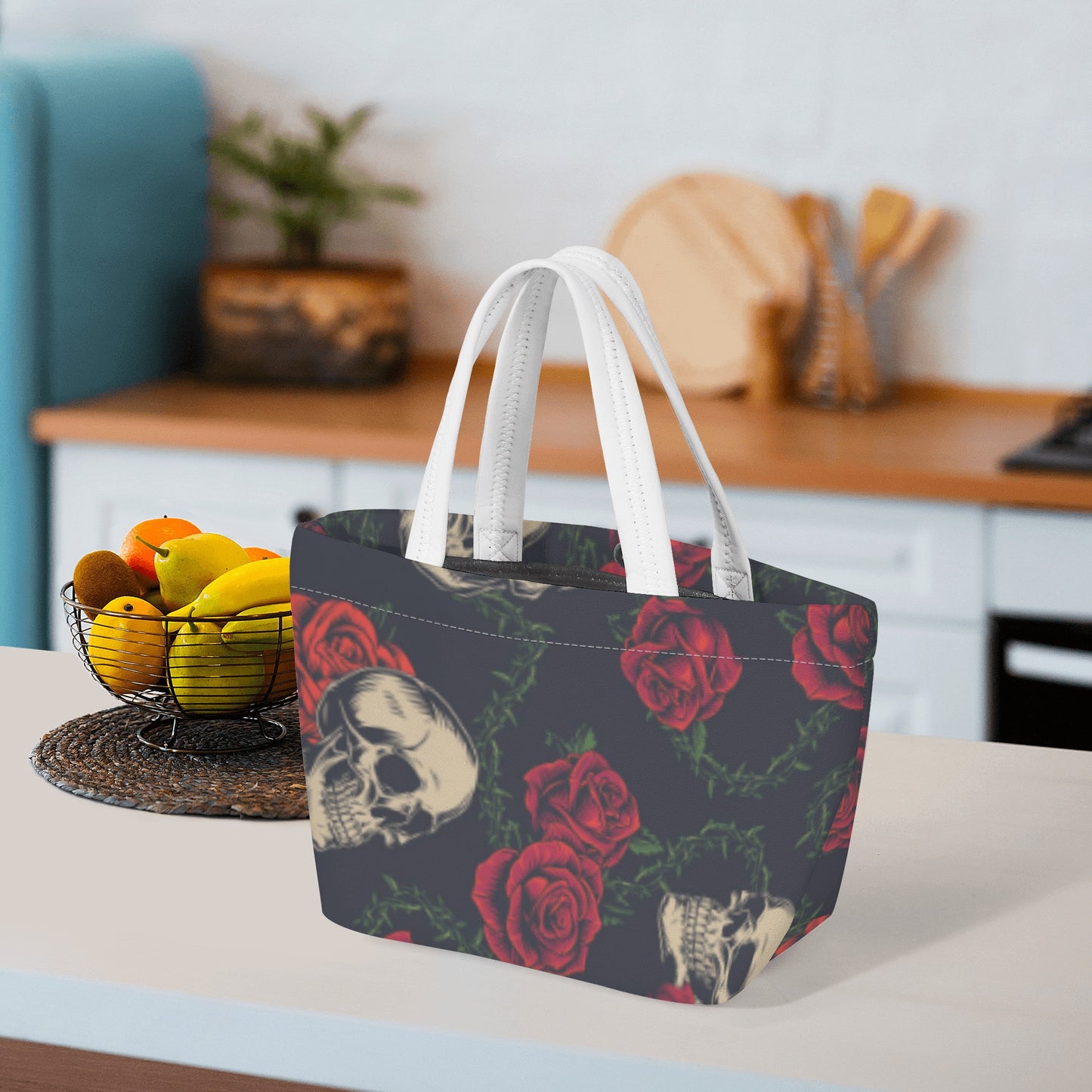 Rose skull New Style Lunch Bag
