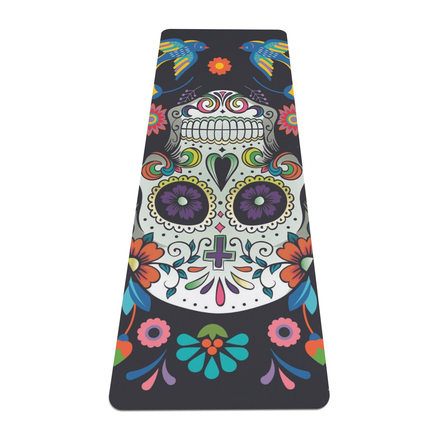 Mexican skull Rubber Yoga Mat