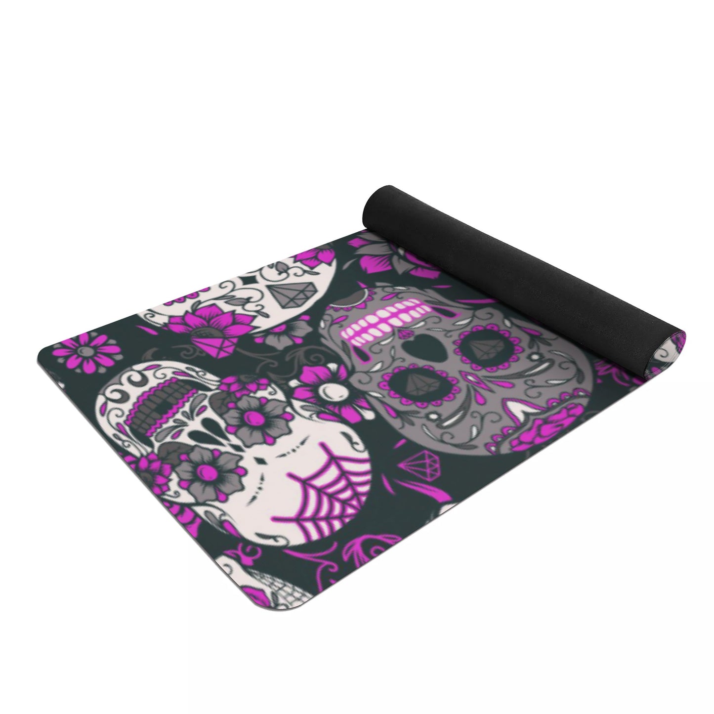 Dia de los muertos Halloween skull Rubber Yoga Mat