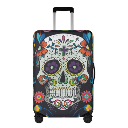 Mexican skull Polyester Luggage Cover
