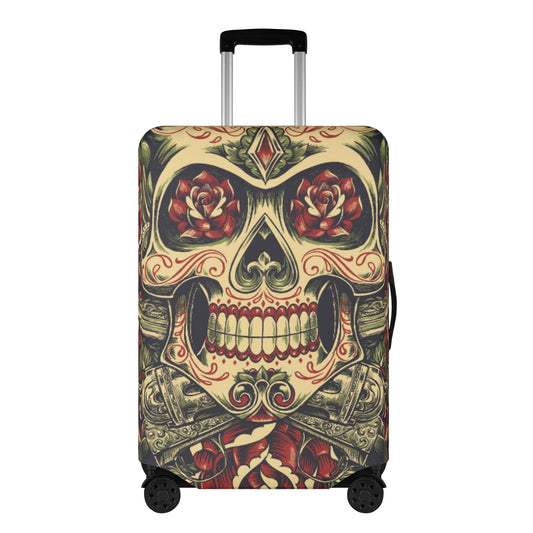 Dia de los muertos sugar skull Polyester Luggage Cover