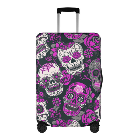 Day of the dead sugar skull gothic Polyester Luggage Cover