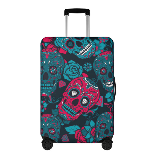 Mexican calaveras skull Polyester Luggage Cover