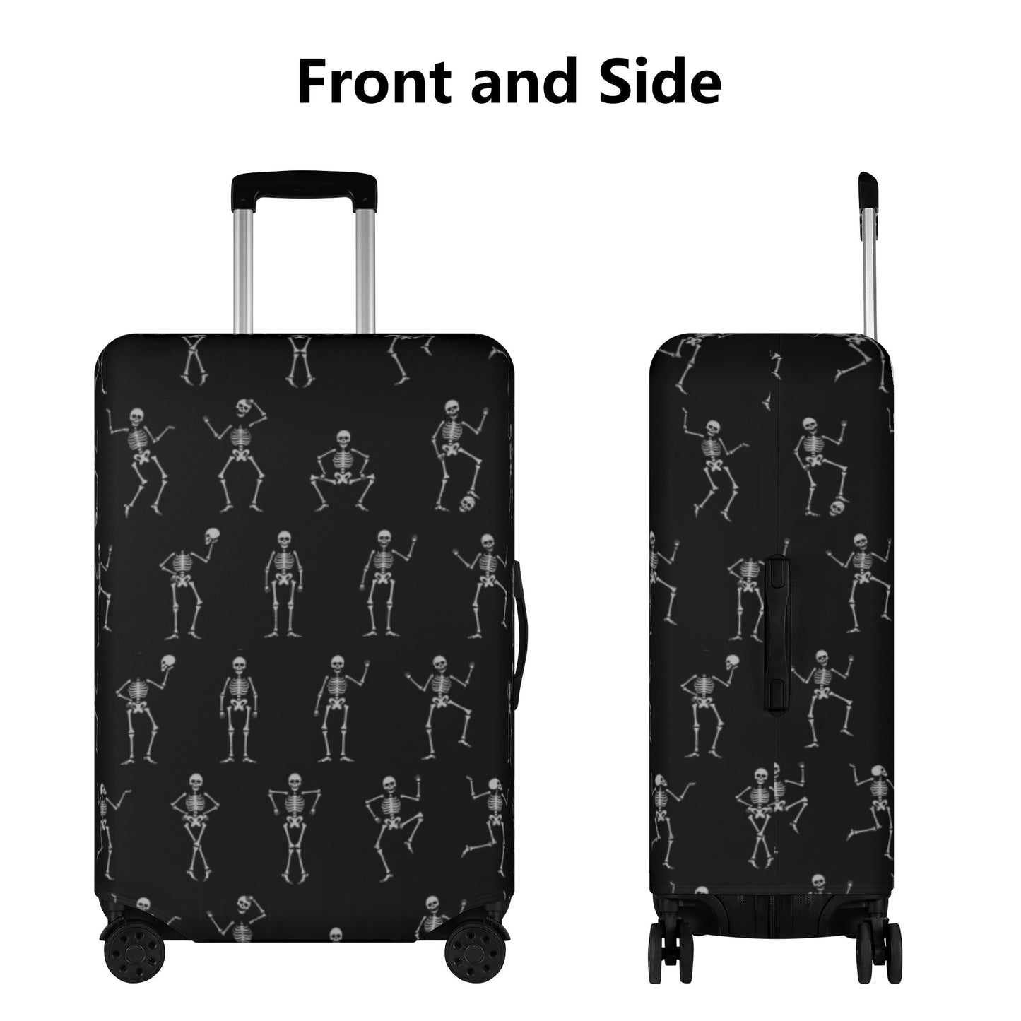 Dancing skeleton Halloween Polyester Luggage Cover