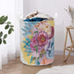 Gothic skull Halloween Round Laundry Basket