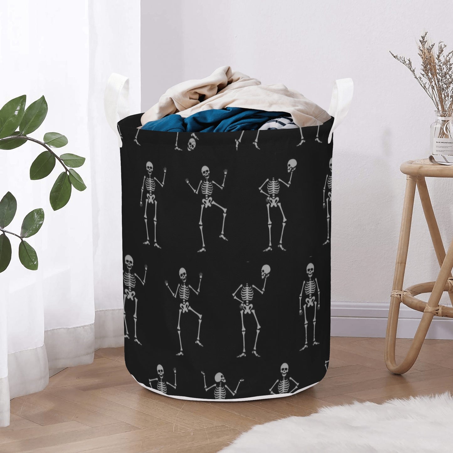 Sekeleton Round Laundry Basket