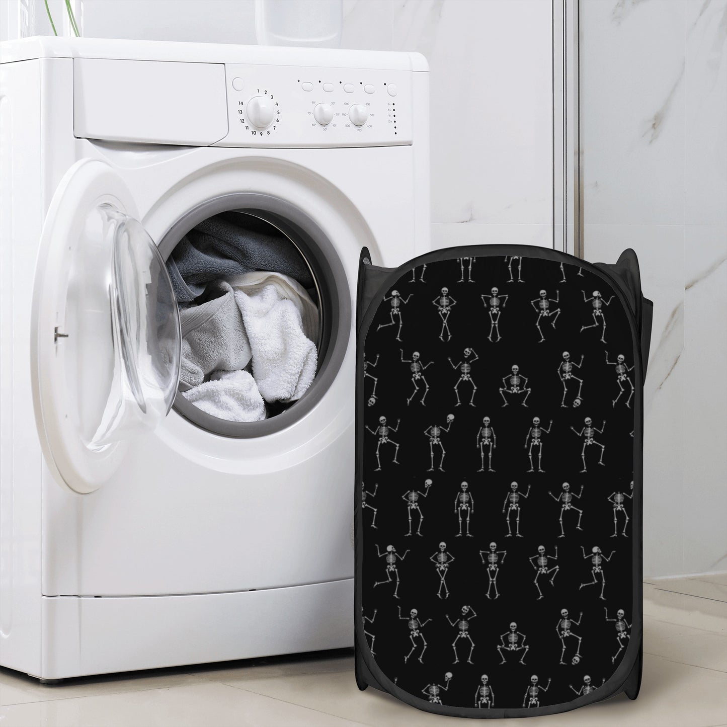 Skeleton Halloween Laundry Hamper