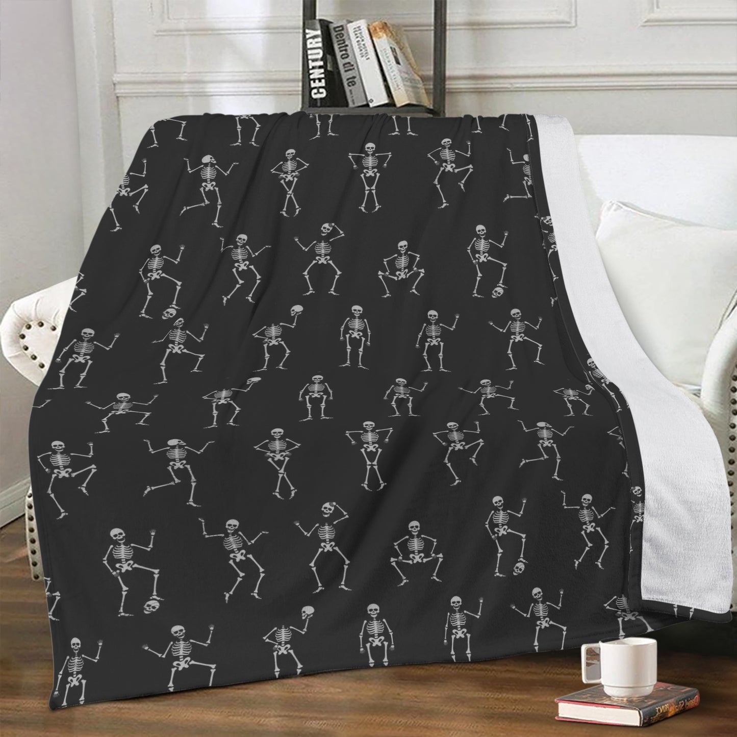 Skeleton dancing Blanket Fleece