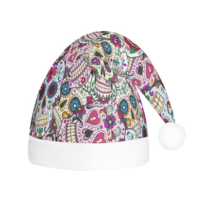 Sugar skull dia de los muertos skeleton Custom Christmas Hats