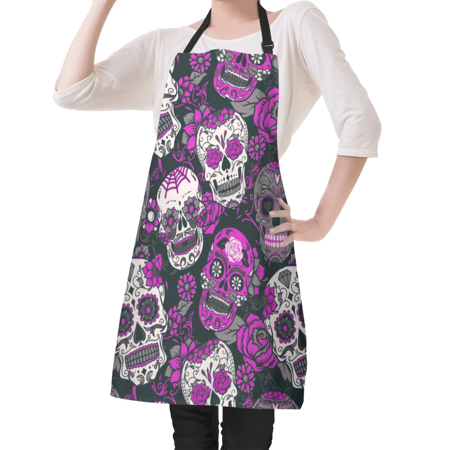 Dia de los muertos sugar skull mexican skull Apron