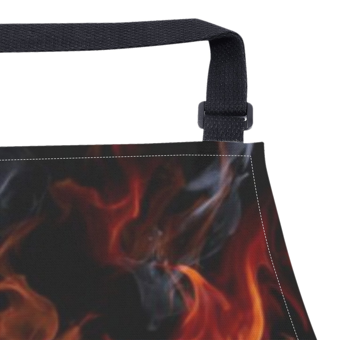 Flaming skull Apron