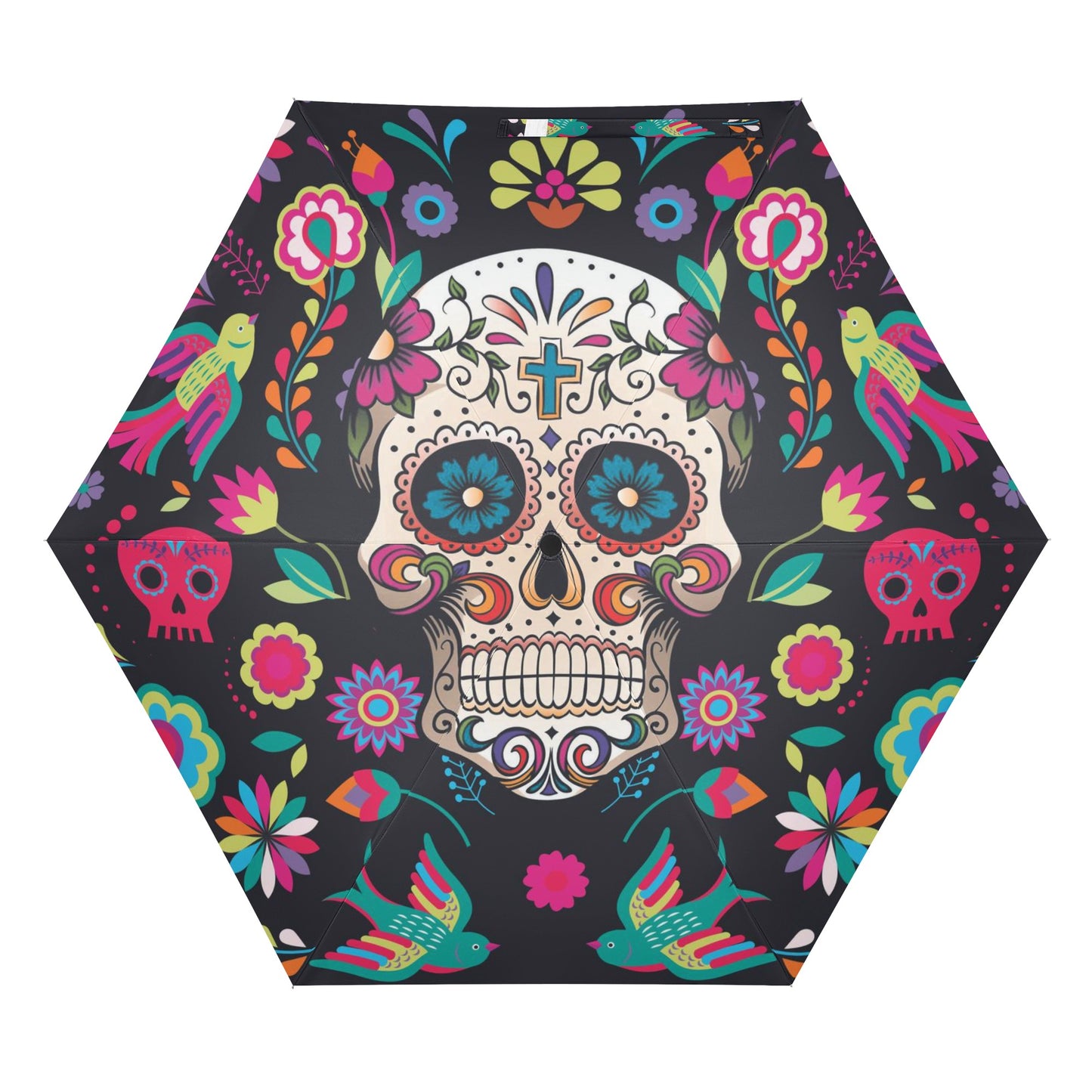 Sugar skull Day of the dead Mexican calaveas skull All Over Print Umbrella