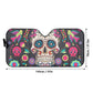 Sugar skull dia de los muertos calaveras Car Auto Sun Shade