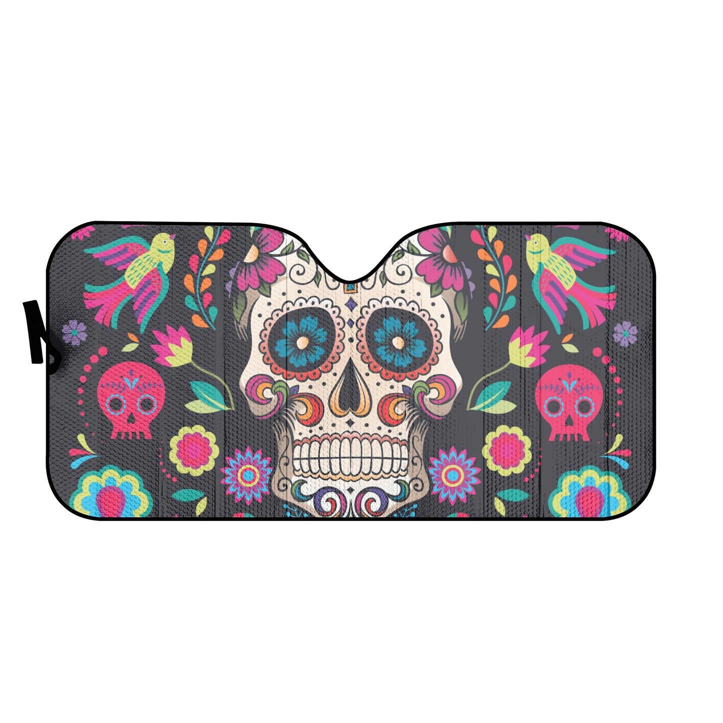 Sugar skull dia de los muertos calaveras Car Auto Sun Shade