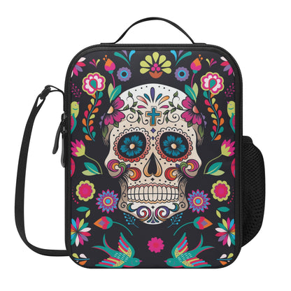 Dia de los muertos sugar skull calaveras Lunch Box Bags