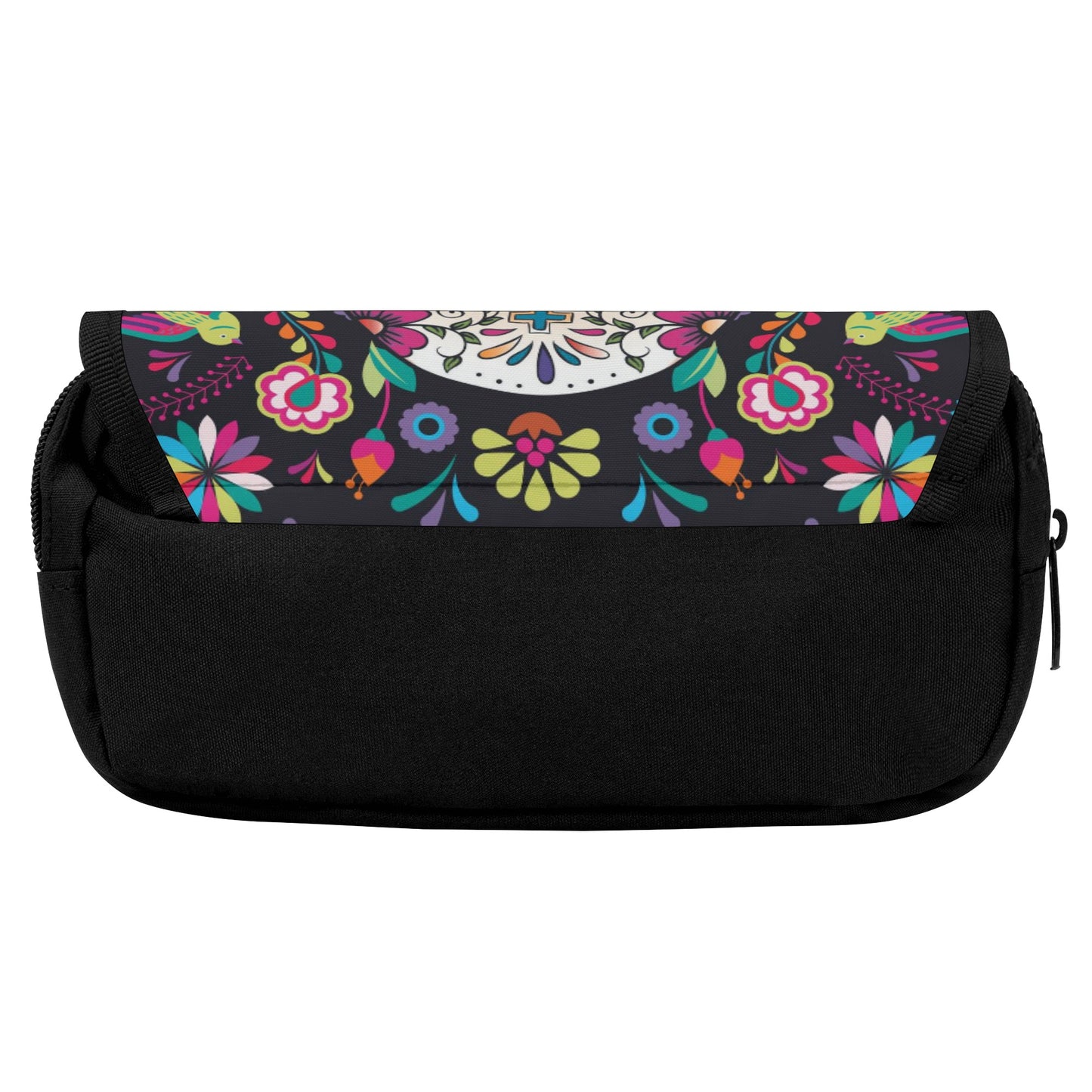 Sugar skull Day of the dead Halloweeen gothic Double Layer Pencil Cases