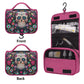 Dia de los muertos gothic Halloween Mexican skull Bath Toiletry Bag