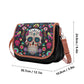 Dia de los muertos gothic Halloween Mexican skull Classic Leather Shoulder bag