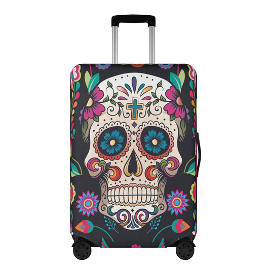Sugar skull Dia de los muertos gothic skeleton Polyester Luggage Cover