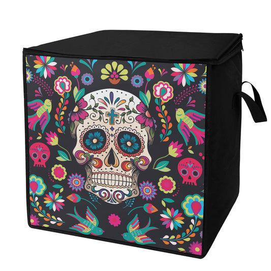 Sugar skull Dia de los muertos gothic skeleton Bedding Storage Box Bag