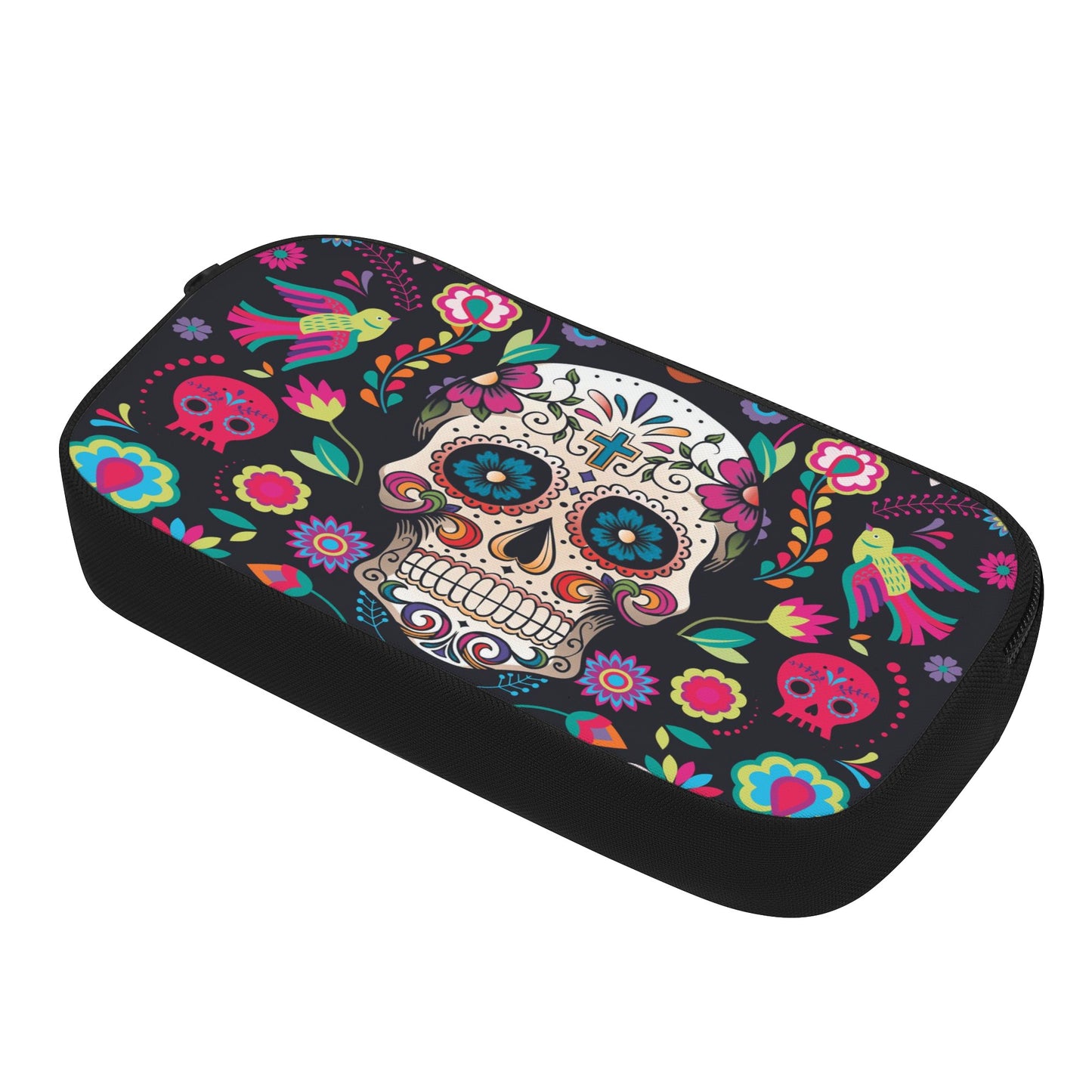 Sugar skull Dia de los muertos gothic skeleton Pencil Bags