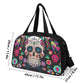 Sugar skull Dia de los muertos gothic skeleton Travel Luggage Bag