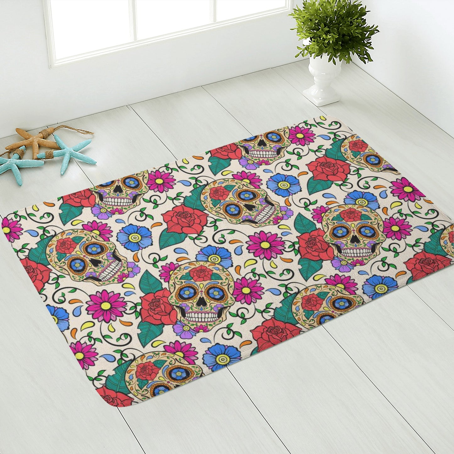 Day of the dead Plush Doormat