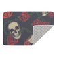 Rose skull Plush Doormat