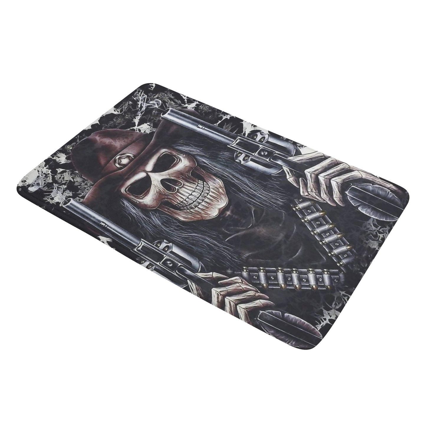 Grim reaper skeleton gothic Plush Doormat