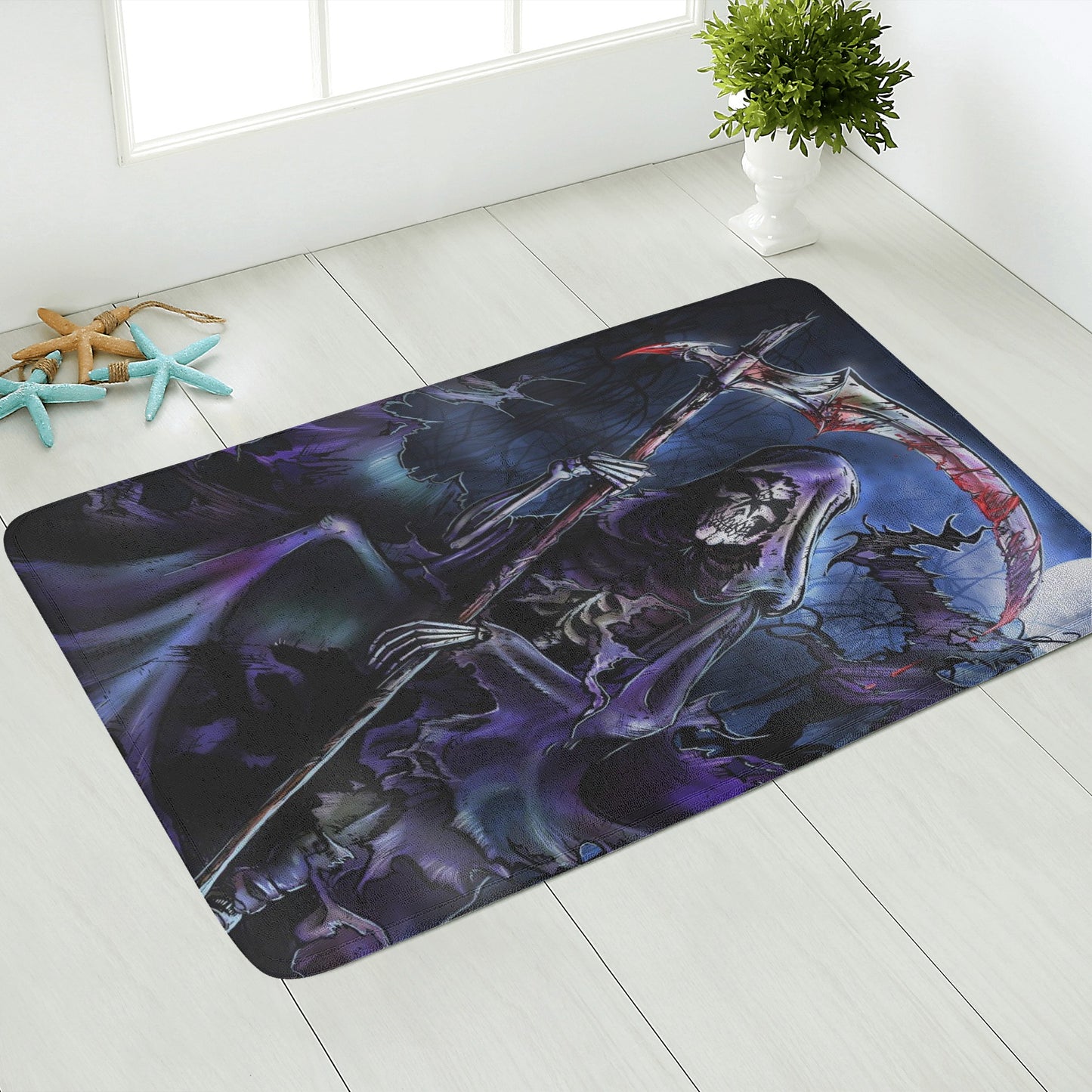 Grim reaper blood Plush Doormat