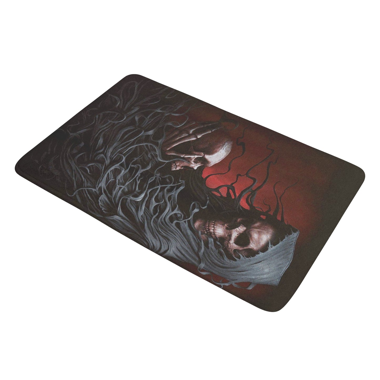 Gothic grim reaper skull Plush Doormat