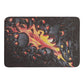 Fire flame skull Plush Doormat