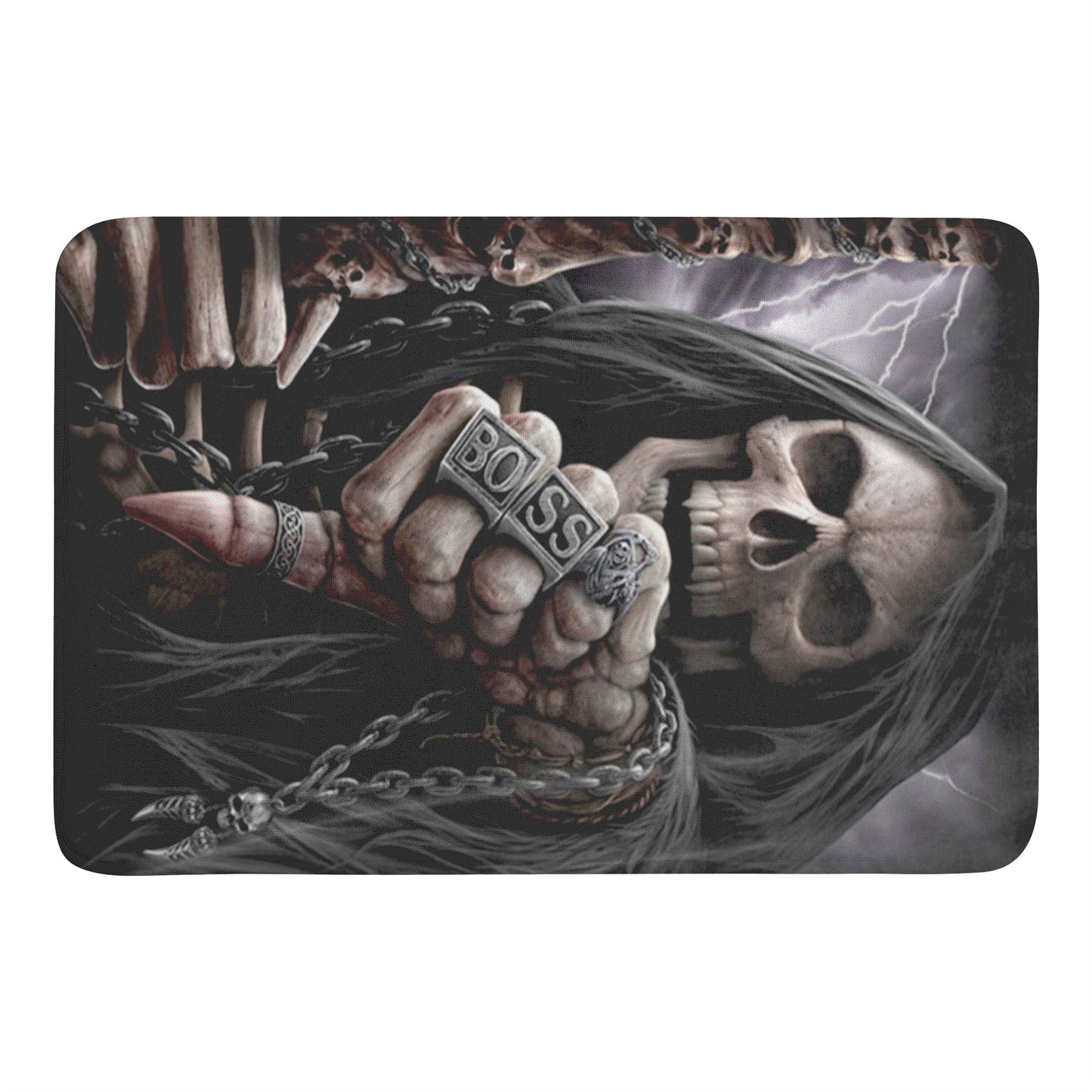 Boss grim reaper Plush Doormat