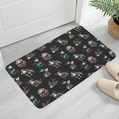 Animal sugar skull Plush Doormat