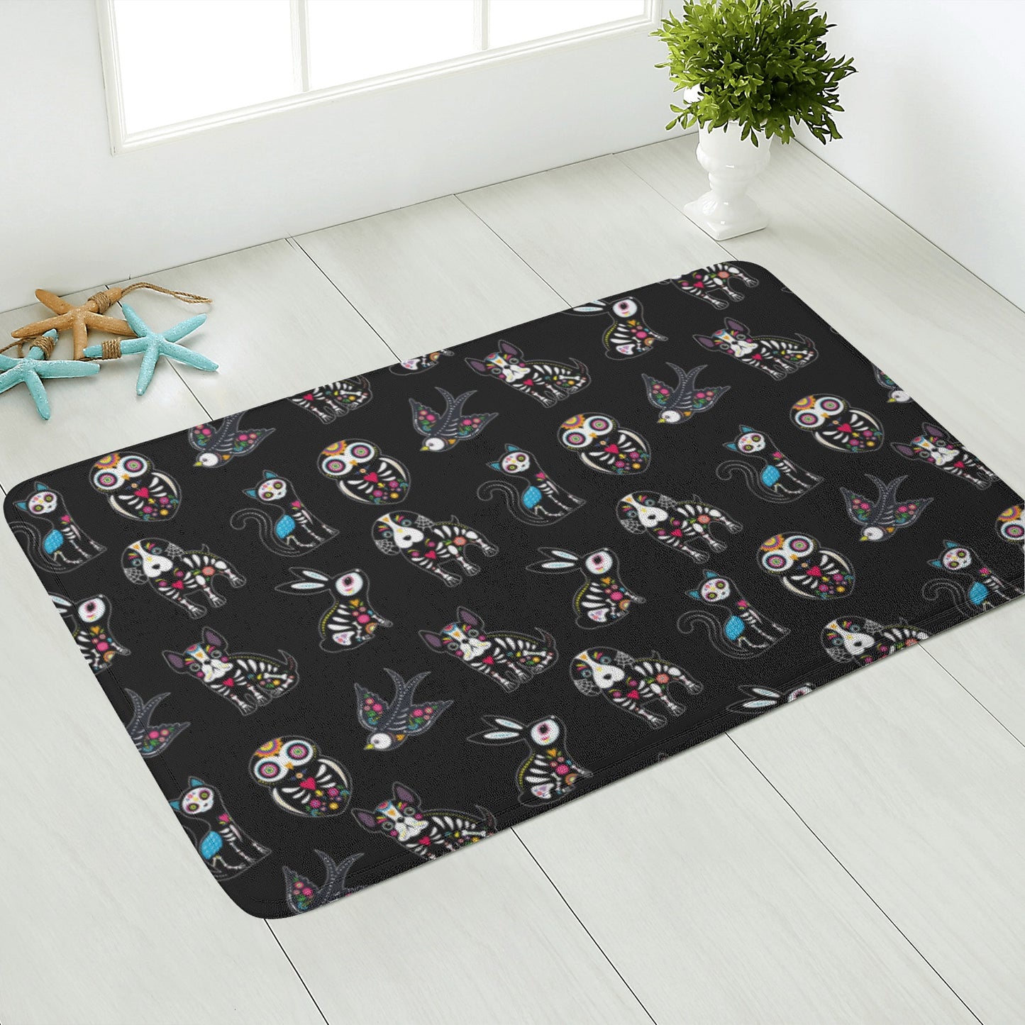 Animal sugar skull Plush Doormat