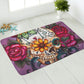 Day of the dead sugar skull Plush Doormat