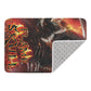 Flame skull Plush Doormat