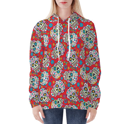 Gothic sugar skull Women's All Over Print Hoodie