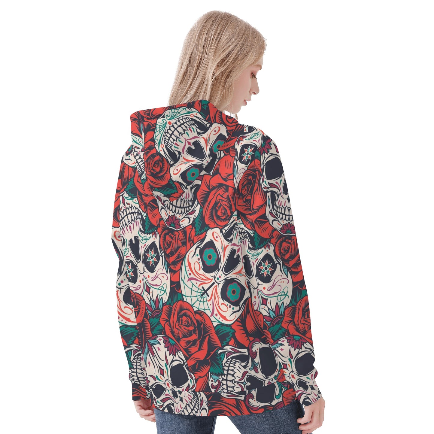 Floral day of the deadWomen's All Over Print Hoodie