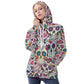 Calaveras mexican skull dia de los muertos Women's All Over Print Hoodie