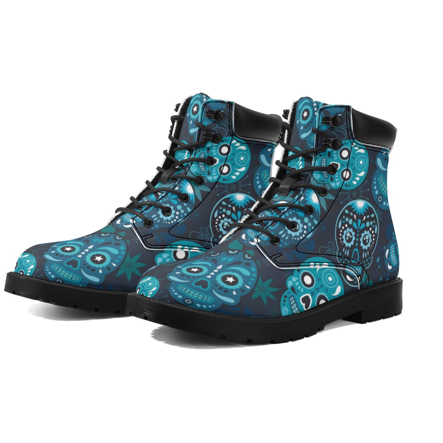 Mexican skull Women's All Season Leather Boots