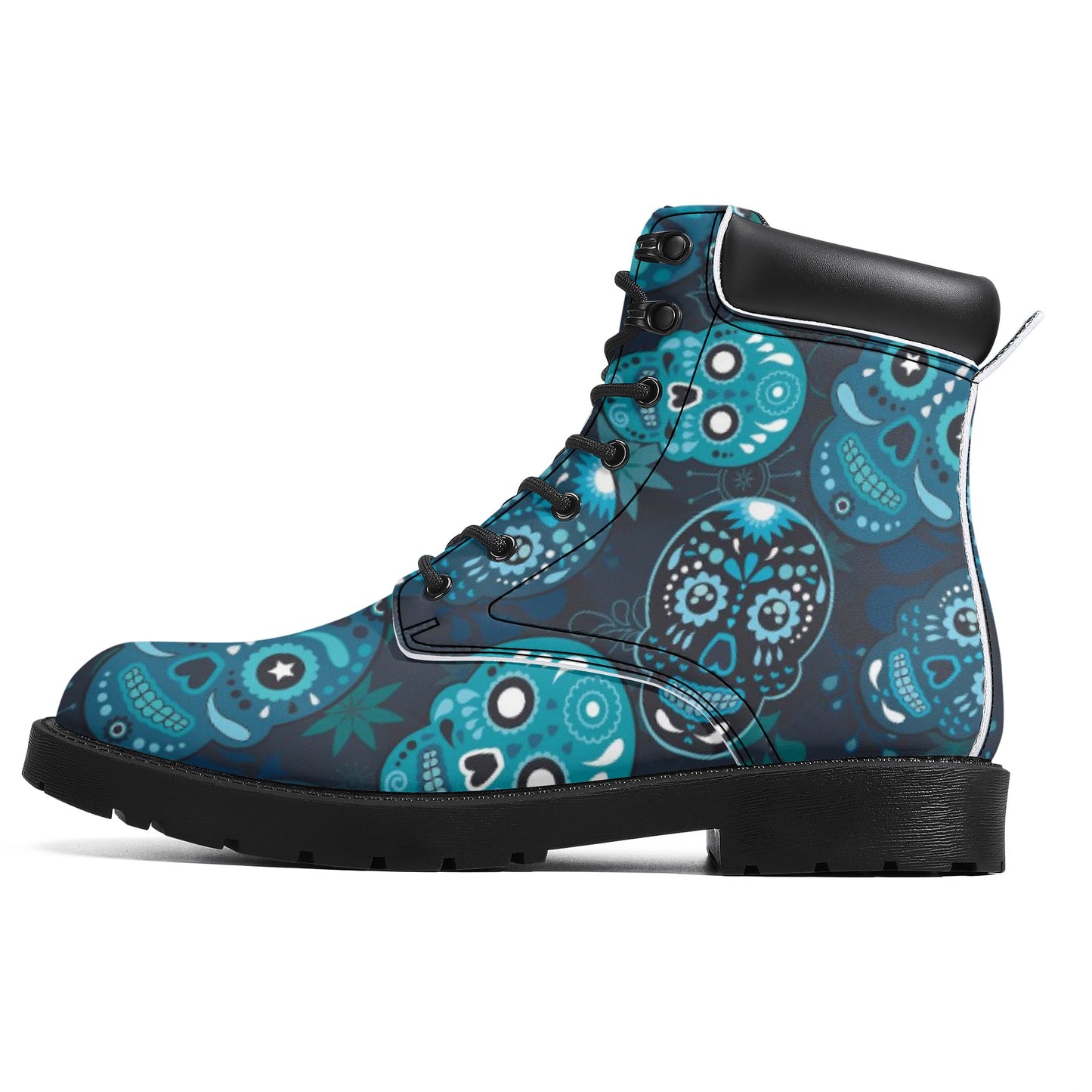 Mexican skull Women's All Season Leather Boots