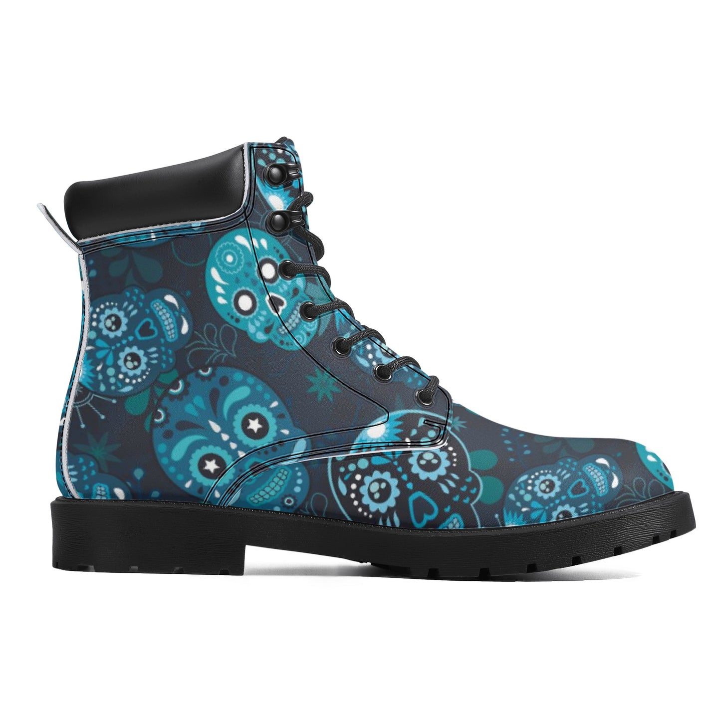 Mexican skull Women's All Season Leather Boots