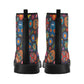 Sugar skull pattern Women's Leather Boots