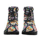 Day of the dead skull Women's All Season Leather Boots