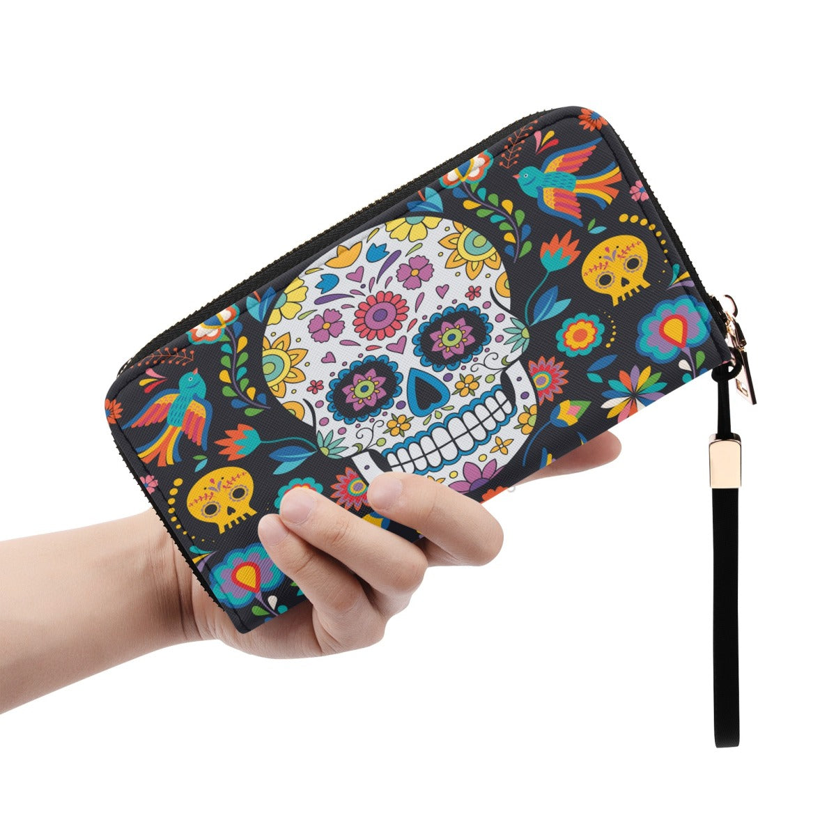 Set 3pcs Sugar skulls Shoulder Handbag & matching wallets